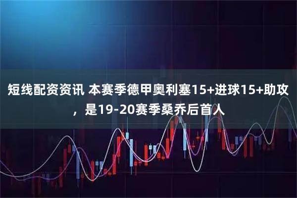 短线配资资讯 本赛季德甲奥利塞15+进球15+助攻，是19-20赛季桑乔后首人